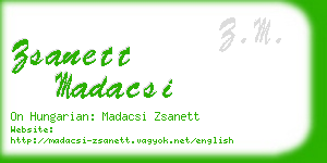 zsanett madacsi business card